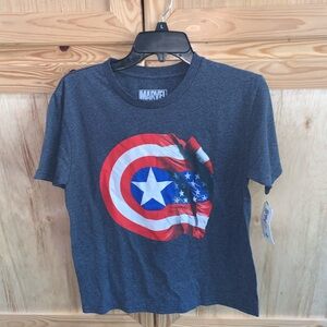 Marvel NWT “Captain America 75th anniversary “ graphic tee shirt size MD